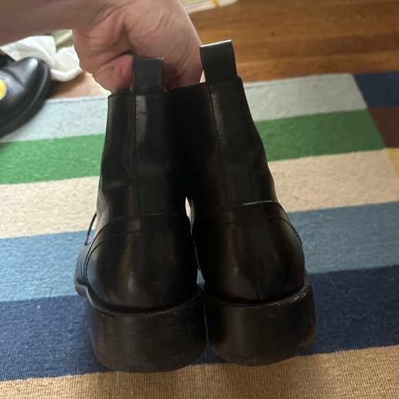 Saint Laurent black lace up booties. Size 40. Worn twice. Added rubber soles. - Picture 9 of 14